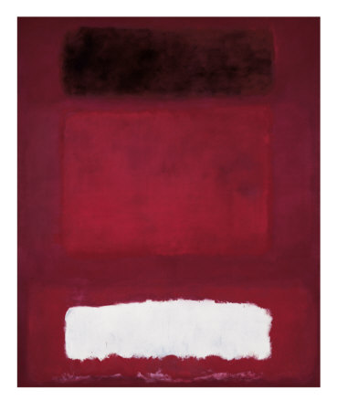 Red White and Brown Rothko Print